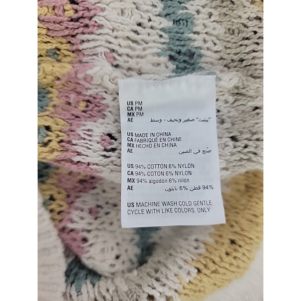Style And Co Womens Sweater Size Medium Petite Long Sleeve Striped Knit  NWOT - Picture 5 of 7